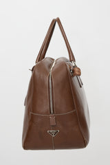Prada Leather Travel Bowler Bag