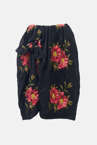 Simone Rocha Floral Brocade Bow Skirt