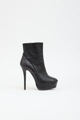 Haider Ackermann Leather Platform Ankle Boot
