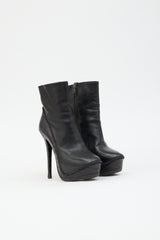Haider Ackermann Leather Platform Ankle Boot
