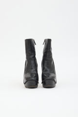 Haider Ackermann Leather Platform Ankle Boot