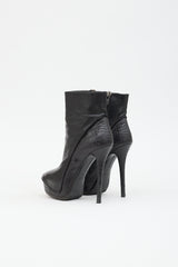 Haider Ackermann Leather Platform Ankle Boot