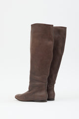 Bottega Veneta Suede Knee High Boot