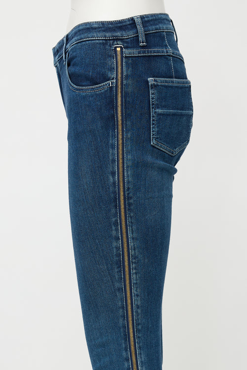 Louis Vuitton Side Zip Slim Leg Jeans