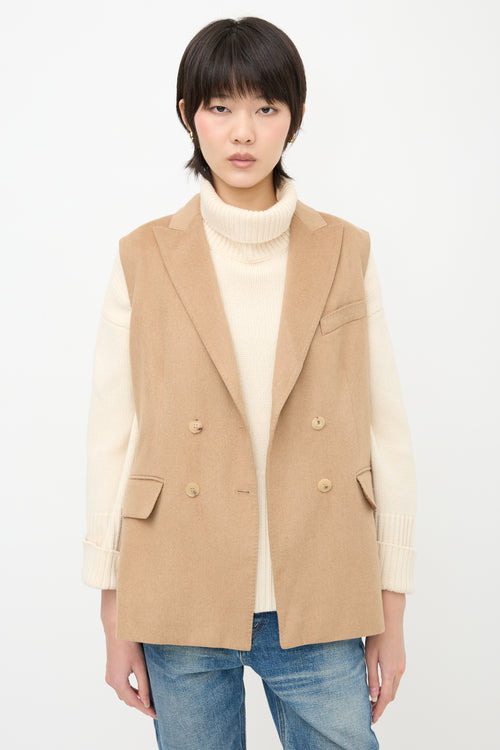 Max Mara Hair Sleeveless Blazer