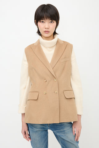 Max Mara Hair Sleeveless Blazer