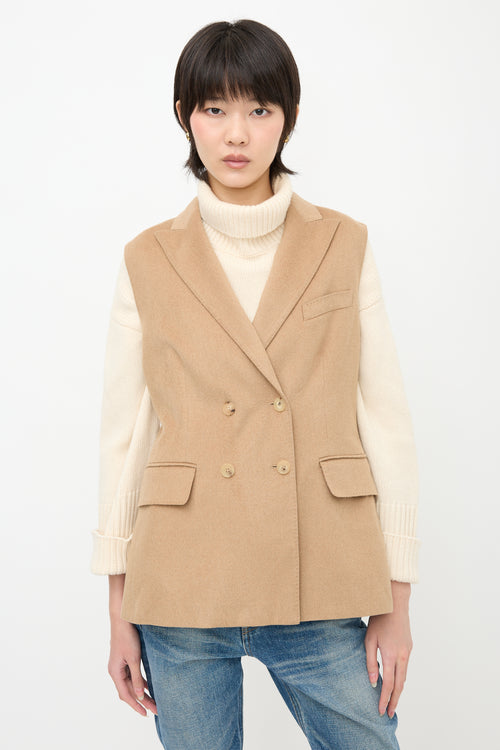Max Mara Hair Sleeveless Blazer