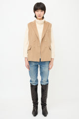 Max Mara Hair Sleeveless Blazer