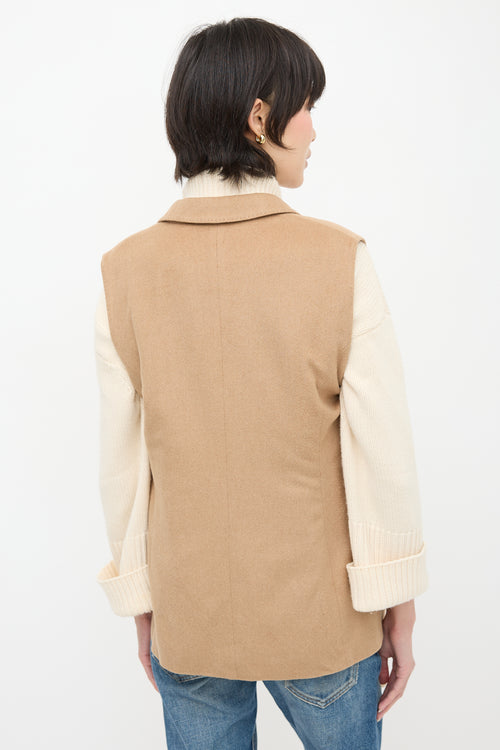 Max Mara Hair Sleeveless Blazer