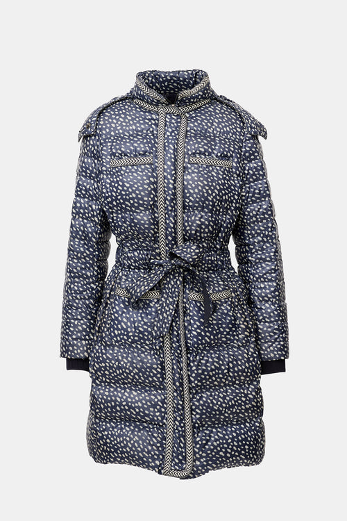Tory Burch Down Printed Puffer Coat