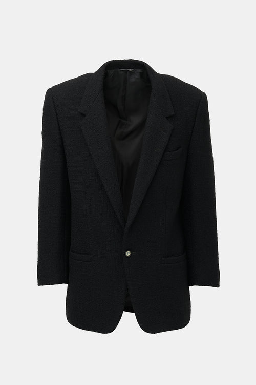 Versace 1991 Wool Tweed Blazer