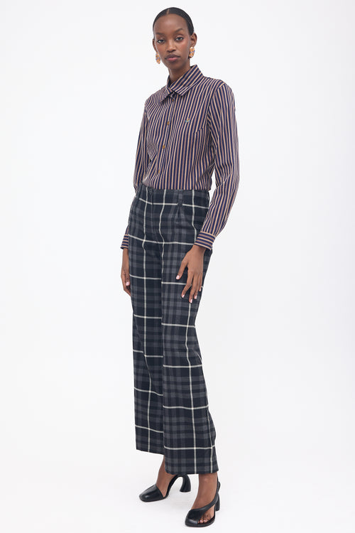 Vivienne Westwood Anglomania Wool Checked Trouser