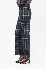 Vivienne Westwood Anglomania Wool Checked Trouser