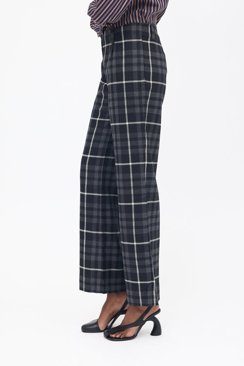 Vivienne Westwood Anglomania Wool Checked Trouser