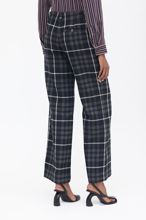 Vivienne Westwood Anglomania Wool Checked Trouser