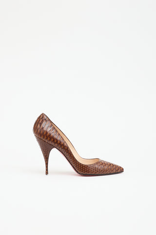 Christian Louboutin Leather Pointed Pump