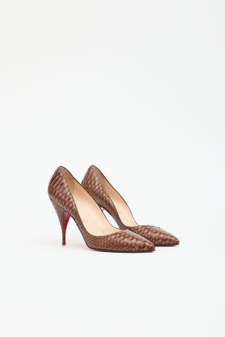 Christian Louboutin Leather Pointed Pump