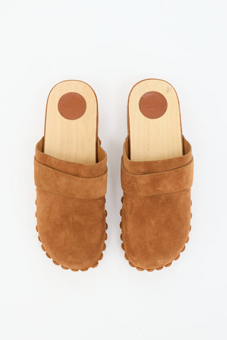 Chloé Suede Joy Clog  Mule