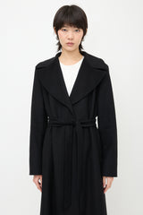 Max Mara Studio Wool Belted Coat