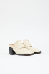 Bottega Veneta Embossed Leather Loafer Mule