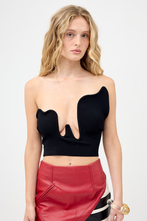Christopher Esber Ribbed Knit Wire Top