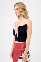 Christopher Esber Ribbed Knit Wire Top