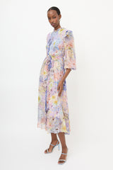 Zimmermann Shirred Floral Rhythmic Dress