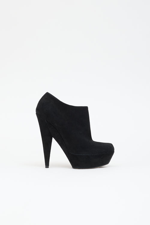 Saint Laurent Suede Platform Boot