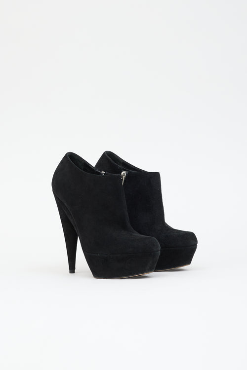 Saint Laurent Suede Platform Boot