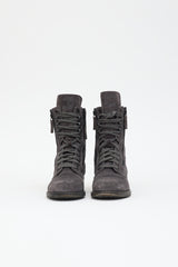 Chanel Quilted Suede  Boot