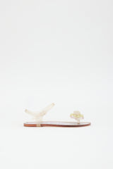 Chanel Rubber Camellia CC Sandal