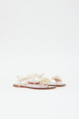 Chanel Rubber Camellia CC Sandal