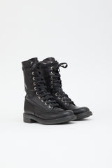 Chanel Leather Combat Boot