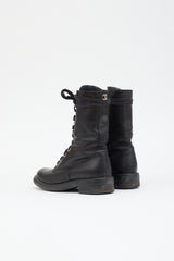 Chanel Leather Combat Boot