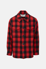 AMI Paris Wool Check Shirt Jacket