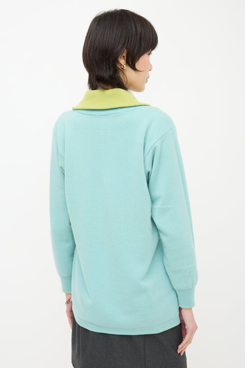 Hermès Reversible Collared Sweater