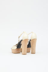 Chanel Patent Platform CC  Sandal