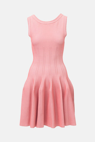 Alaïa Textured Knit Midi Dress