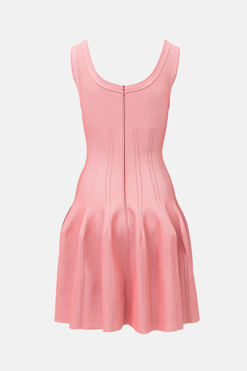 Alaïa Textured Knit Midi Dress