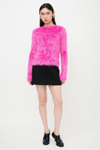 Balenciaga 2018 Shaggy Knit Sweater