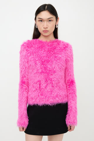 Balenciaga 2018 Shaggy Knit Sweater