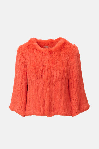 Yves Salomon Fur Woven Jacket