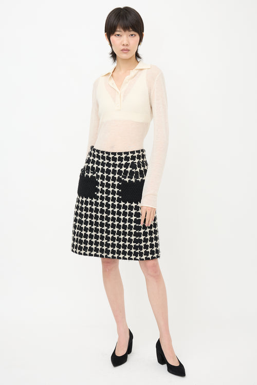 Chanel FW 2007 Cashmere & Wool Skirt