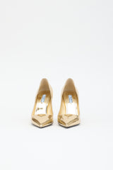 Prada Metallic Patent Pump