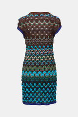 Missoni Puckered Knit Patterned Dress
