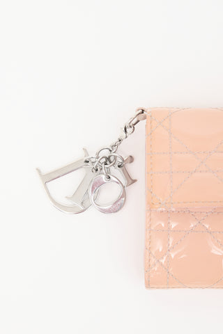 Dior 2013 Patent Cannage Trifold Wallet