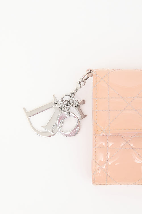 Dior 2013 Patent Cannage Trifold Wallet