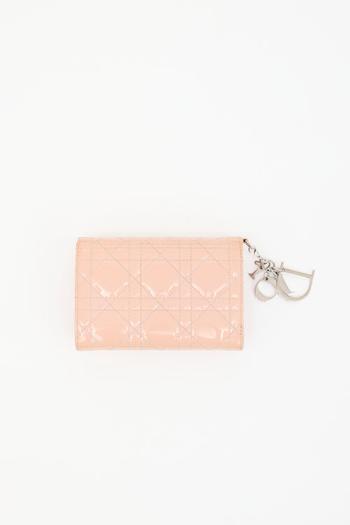 Dior 2013 Patent Cannage Trifold Wallet
