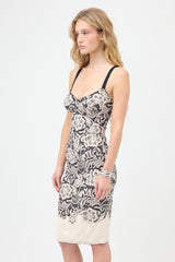 Dolce & Gabbana Crepe Trompe L'Oeil Dress
