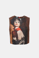 Prada FW 2017 Robert McGinnis Print Top